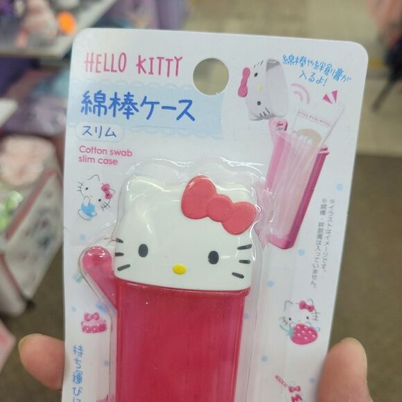 Brand New Japan Sanrio Hello Kitty Cotton Swabs Holder - Picture 2 of 7